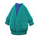Long Chenille Cardigan (Green) NH Storage Icon.png