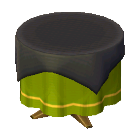 Round-Cloth Table (Black - Green) NL Model.png