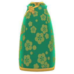 Sleeveless Silk Dress (Green) NH Icon.png