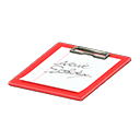 Clipboard (Red - Signature Practice) NH Icon.png