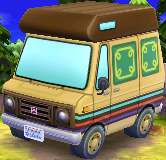 Exterior of Saharah's RV in Animal Crossing: New Leaf