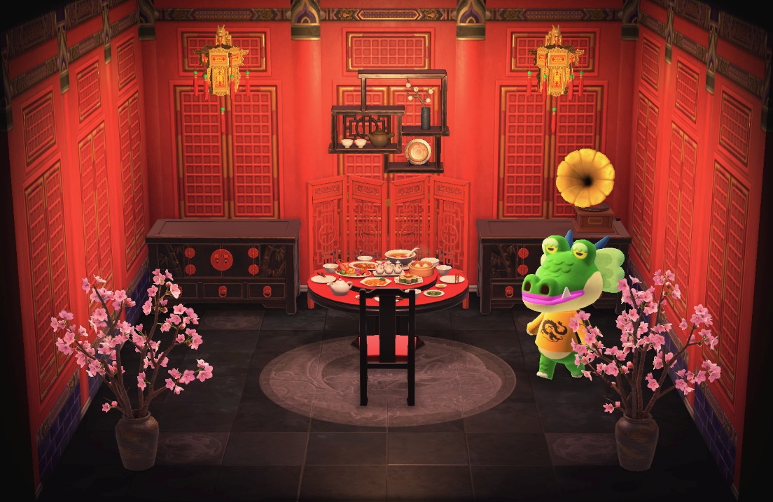 Interior of Drago's house in Animal Crossing: New Horizons