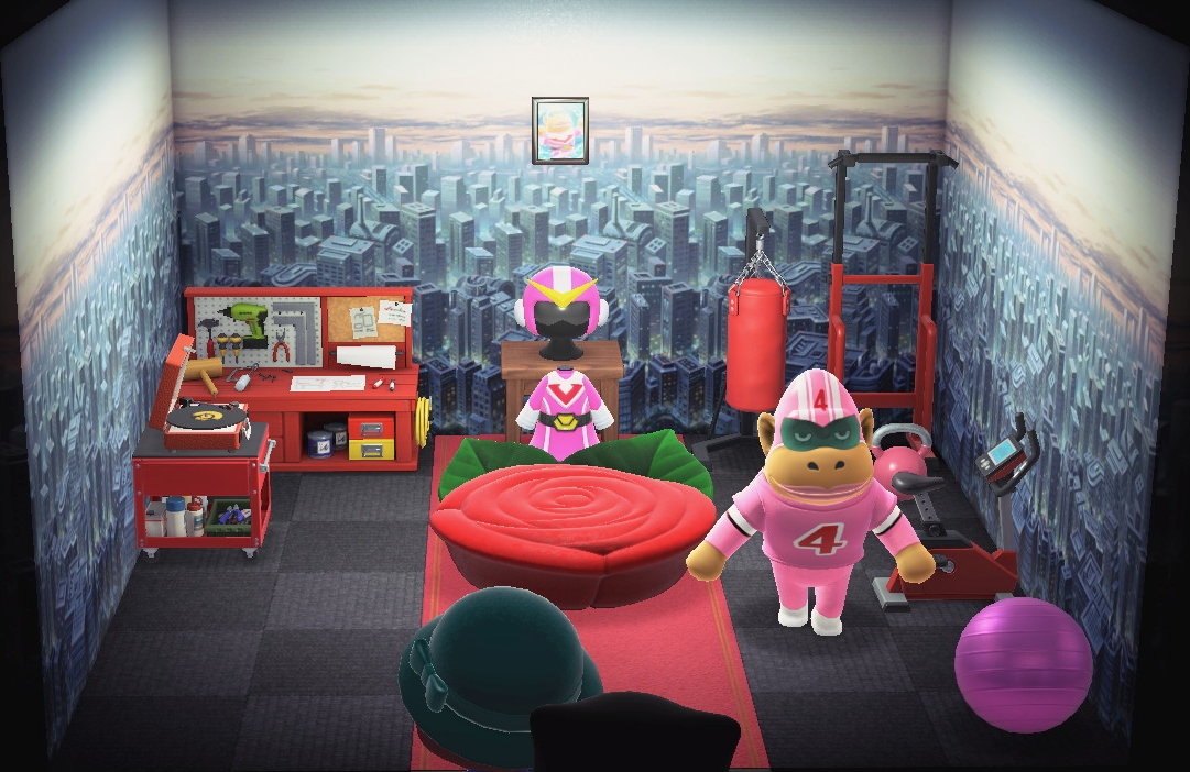 Interior of Rocket's house in Animal Crossing: New Horizons