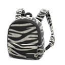 Zebra-print backpack