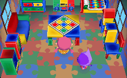 Interior of Bob's house in Animal Crossing: Wild World