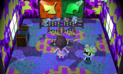 Interior of Viché's house in Animal Crossing: New Leaf