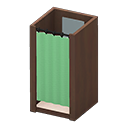 Changing Room (Dark Brown - Green) NH Icon.png