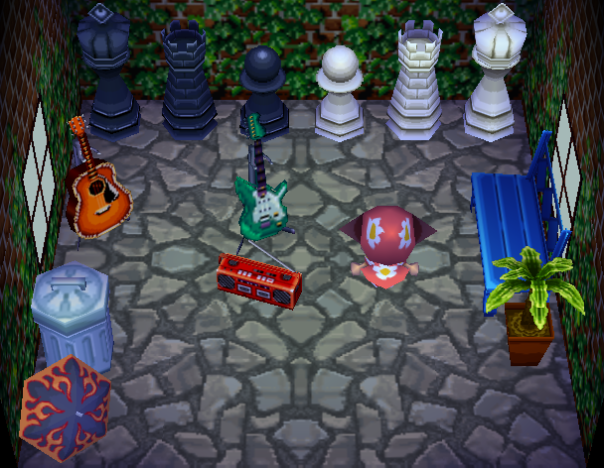 Interior of Buzz's house in Animal Crossing