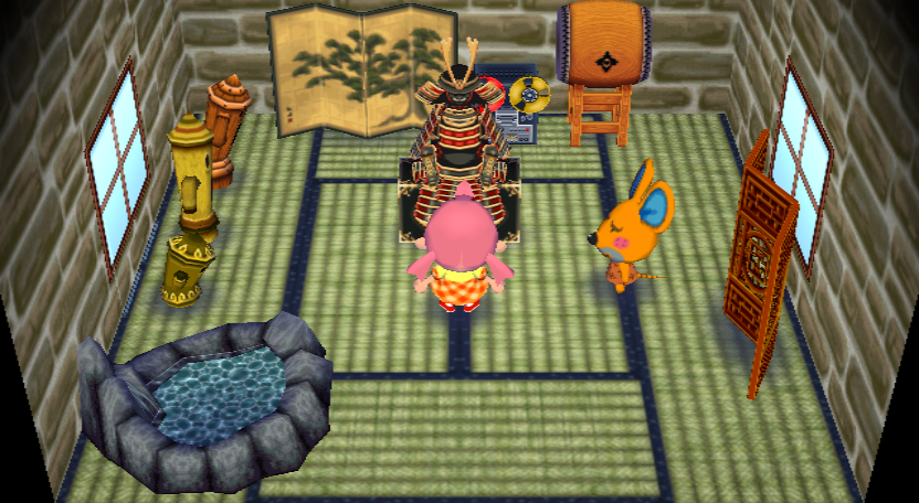 Interior of Limberg's house in Animal Crossing: City Folk