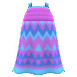Zigzag-Print Dress (Purple) NH Icon.png