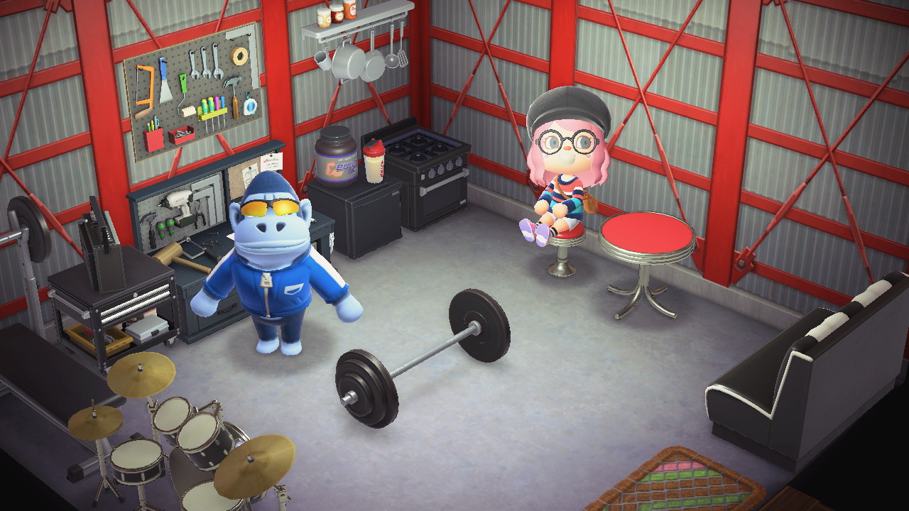 Interior of Peewee's house in Animal Crossing: New Horizons