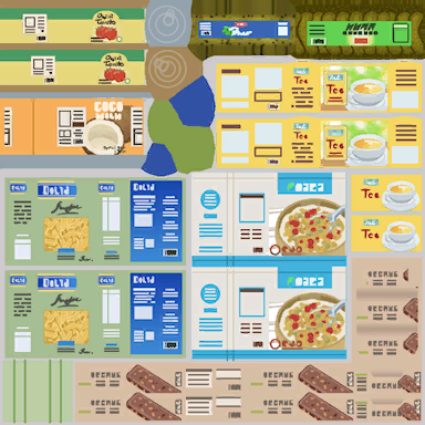 The Organic Products pattern for the Store Shelf.