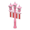 Street Lamp with Banners (Pink - Red) NH Icon.png