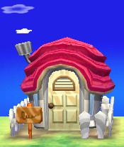 Exterior of Gayle's house in Animal Crossing: New Leaf