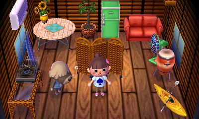 Interior of Shep's house in Animal Crossing: New Leaf
