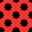The Pop black pattern for the polka-dot stool.