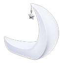 Crescent-moon chair's White variant