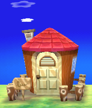 Exterior of Bubbles's house in Animal Crossing: New Leaf