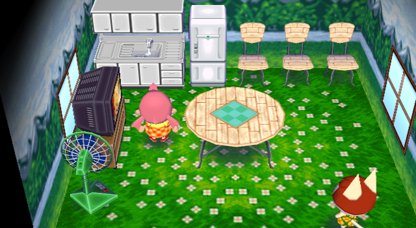 Interior of Felicity's house in Animal Crossing: City Folk
