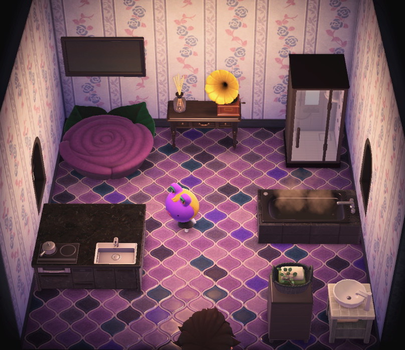 Interior of Gigi's house in Animal Crossing: New Horizons