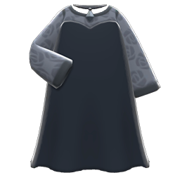 New Horizons ACNH Gothic Mysterious Dress & Black Veil Items Animal Crossing 