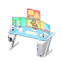 Gaming Desk (Light Blue - Rhythm Game) NH Icon.png