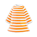 Striped Dress (Orange) NH Storage Icon.png