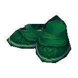 Green loafers