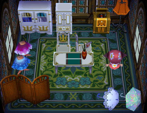 Interior of Friga's house in Animal Crossing