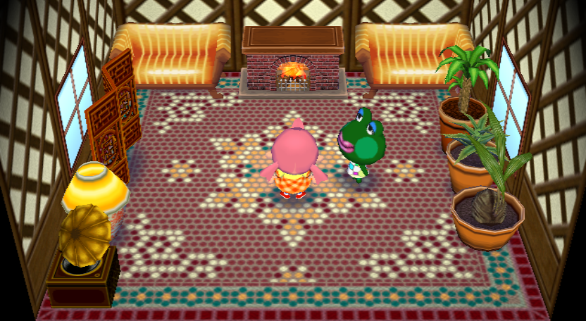Interior of Jambette's house in Animal Crossing: City Folk