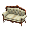 Elegant Sofa (Brown - White with Stripe) NH Icon.png