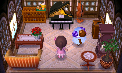 Interior of Baabara's house in Animal Crossing: New Leaf