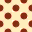The Cola brown pattern for the polka-dot dresser.