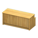 Reception counter's Natural wood variant