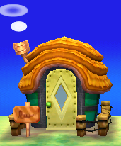 Exterior of Sly's house in Animal Crossing: New Leaf