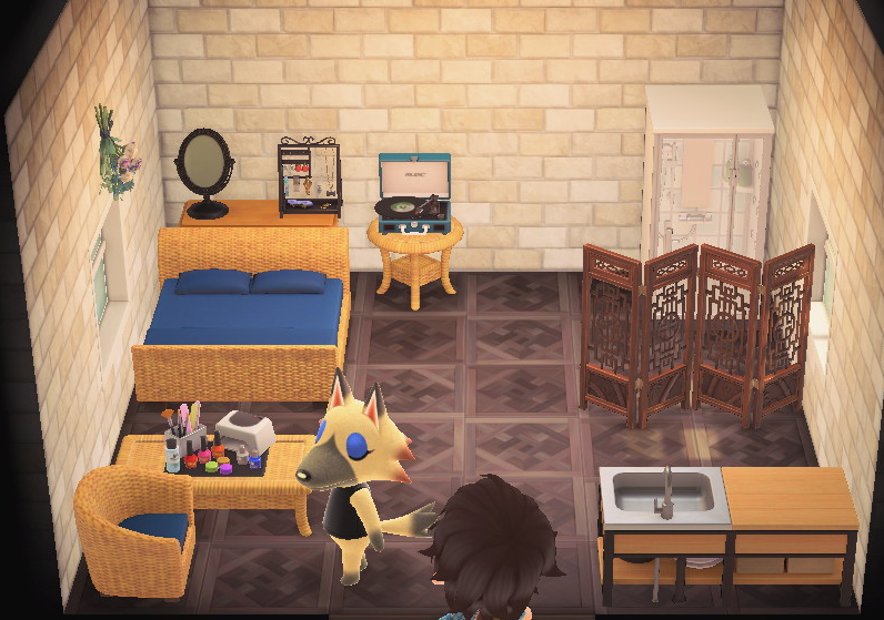 Interior of Vivian's house in Animal Crossing: New Horizons