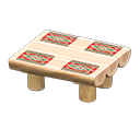 Log Dining Table (White Wood - Southwestern Flair) NH Icon.png