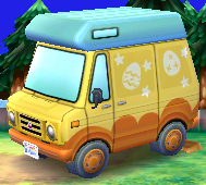 Exterior of Zipper T. Bunny's RV in Animal Crossing: New Leaf