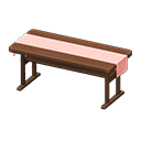 Simple Table (Brown - Pink) NH Icon.png