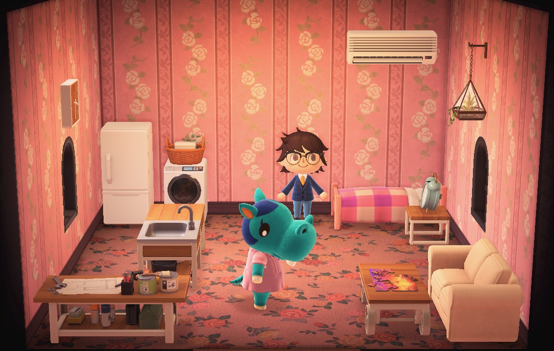 Interior of Bertha's house in Animal Crossing: New Horizons