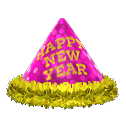 New Year's Hat (Pink) NH Icon.png