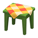 Wooden Mini Table (Green - Orange) NH Icon.png