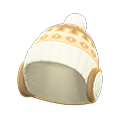 Knit cap with earmuffs