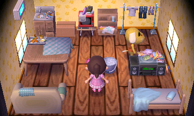 Interior of Benjamin's house in Animal Crossing: New Leaf