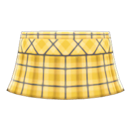 Checkered School Skirt's Yellow variant