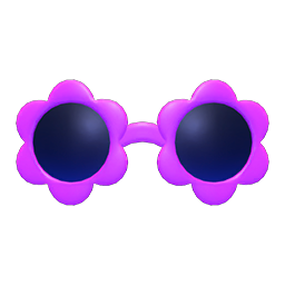 flower sunglasses (Purple)