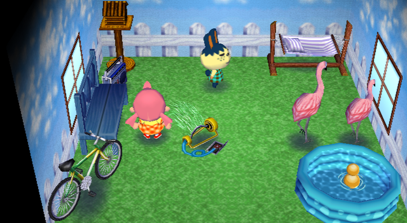 Interior of Pippy's house in Animal Crossing: City Folk