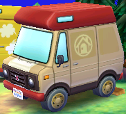 Exterior of Digby's RV in Animal Crossing: New Leaf