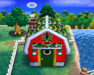 Default exterior of Daisy's house in Animal Crossing: Happy Home Designer
