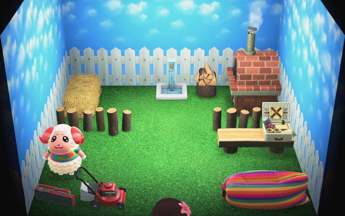 Interior of Dom's house in Animal Crossing: New Horizons